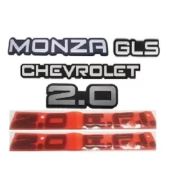 Kit 6 Peças  Emblemas Monza Gls Chevrolet 2.0 Efi