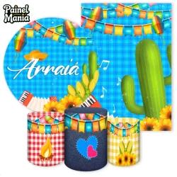 Capas para Painéis de Festa Sublimados Arraia Festa Junina Varios Modelos