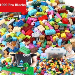 1000 Peças De Blocos De Construção Da Cidade DIY Tijolos Criativos Compatíveis inglys Bricks A Granel Placa De Base Educacional Crianças Brinquedo