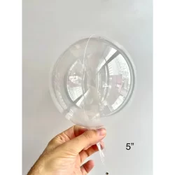 10 Mini Balão Cake Bubble Transparente 5 Polegadas 12cm