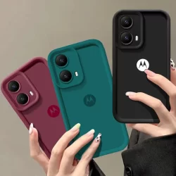 Capa De Escada De Cor Sólida Motorola Moto S50 Edge 50 Neo Pro Ultra Fusion 4G 5G Silicone Líquido