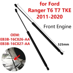 1Pc/2 Pçs Capô Do Motor Dianteiro Carro Suporte De Gás Amortecedor Choques Elevador Haste Barras EB3B-16C826-AA Para For