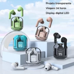 Fone De Ouvido inpods Microfone Embutido Controle De Toque Hifi Esportivos Com Redução De Ruído