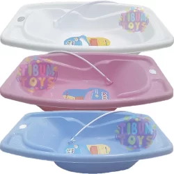 Banheira 25 litros Com Mangueira Saída de Agua Adoleta Banho Bebe Compacta Cajovil