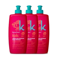 Kit 3 Creme de pentear Kids Kanechom