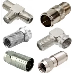 Plug Adaptador Conector De Antena vários formatos engate rápido rosca