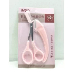 Conjunto 2-Peças Aparador De Sobrancelhas macro Sobrancelha Tesoura