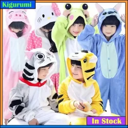 Kigurumi Queijo Gato Sapo Costura Dinossauro Onesies Pijamas Crianças Macacão Animal Meninos Anime Cosplay Fantasias