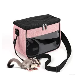 Saco De Transporte De Hamster Peso Leve Ajustável & Malha Respirável Foldável