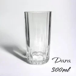 Conjunto C/3 Copos Altos Dara Em Vidro Para Servi Bebidas 300ml