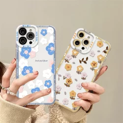 Capinha Capa Redmi Note 14 14Pro Note13 12S NOTE11S 10 10S Redmi14C 13C 12C A3 A1 A2 Note9s 8 Pro BlueBlush Flora