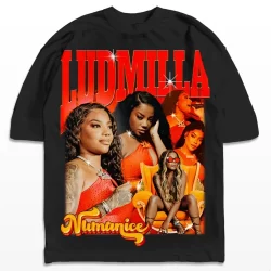 Camiseta  Ludmilla Numanice Cantora Funk Pop Streetwear Camisa Unissex UNISSEX