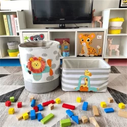 Cesto De Armazenamento De Roupas Suja Para Crianças Organizadora De Brinquedos Multiuso