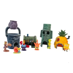 Enfeite de Aquário Turma do Bob Esponja c/10 pçs decoração