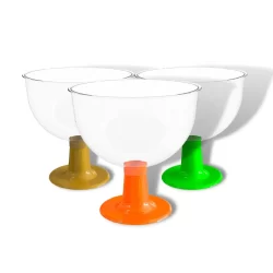 Kit Com 5 Baleiro Bomboniere Sem Tampa Grande 4,3L Várias Cores