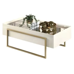 Mesa de Centro Suri Off White – DJ Móveis