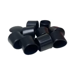Ponteira Pé Cadeira Externa Redonda 3/4 19mm Preta 32un