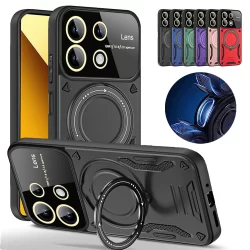 Estojo Para Xiaomi Poco X6 Pro X3 X4 X5 Pro C65 C55 Redmi 13C 12C 12 Proteção Do Porta-Anel Suportes De