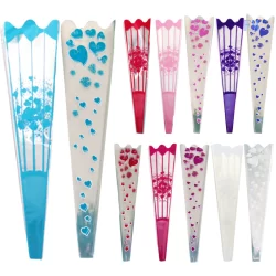 100pcs Embalagem De Rosas Simples Saco De Embrulho Flor Floral Celofane Transparente Para Feliz Dia Dos Namorados Festa De Casamento Em Casa Decoração Fotográfica