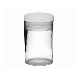 500 Potes de Acrílico de 10ml Cristal Cilíndrico com tampa pressão para Glitter modelo j10