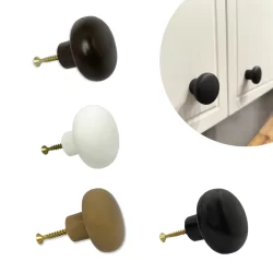 KIT 24 Puxadores Vitória Branco para Móveis Porta Gaveta e Armário
