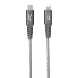Cabo USB-C + Lightning i2GO Certificado Mfi 2m 3a Chumbo