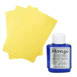 1 Limpa Prata Monzi 35ml + 1 Flanela Magica 21cm x 13,5cm