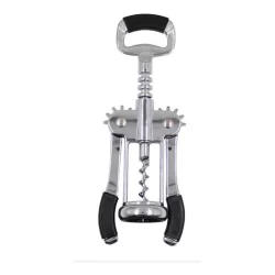 Abridor De Garrafa Vinho Saca Rolha Inox Uso Domestico Em Metal