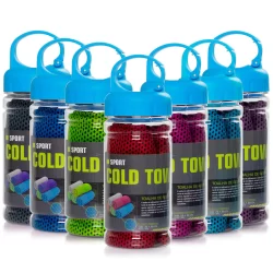 Kit 2 Toalha Esportiva Academia Exercícios Treino Corrida + Estojo
