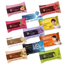 KIT COM 12 / 24 / 36 SABONETES BIOFLEUR 180G SORTIDOS