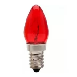 Lâmpada Chupeta 7w 220v E14 Vermelha - Brasfort