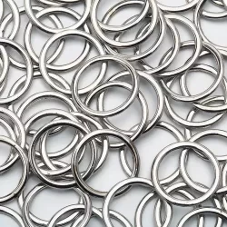 Argola Metal 13mm C/100 - Dourado / Niquelado - Moda Íntima / Praia