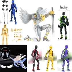 Robô Lucky 13 Ação Figura 3d Impressora Dummy Titans Doll Móvel Modelo De Itens Colecionáveis