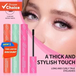 Máscara Extra Longa Shedoes 4D : Sem Endurecimento , Secagem Rápida , 3 Cabeças De Pincel Para Cílios Rechonchudos E Lon