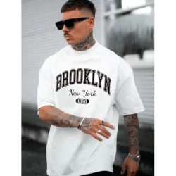 Camiseta Oversized Streetwear Brooklyn Academia