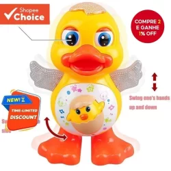 Brinquedo Eletrônico Do Robô Pato-Boneca Interativa Animal De Estimação Para Crianças Presentes De Natal Aniversário