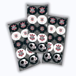 30 ~150 ADESIVO CORINTHIANS FUTEBOL REDONDO FESTCOLOR