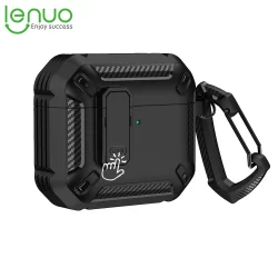 Lenuo Switch lock capinha For AirPods 4 ANC Pro 2 3 1 Pro2 Aripod gen 4 3 2 Capa anti impacto Case