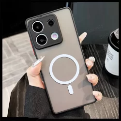 Xiaomi Redmi Note 13 4G Note13 Pro 5G/POCO X6-5G Capa Magnética De Telefone Transparente Fosco TPU De Carregamento Sem F
