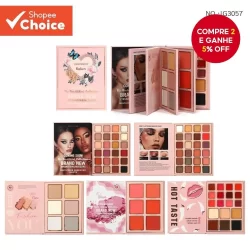 Linda Paleta De Maquiagem Fosca Pérola De 78 Cores , Padrão De Flor De Borboleta , Blush , Iluminador , Sombra .