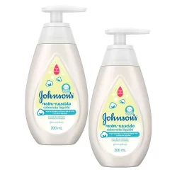Kit com 2 Sabonete Líquido Johnson's Recém Nascido 200ml