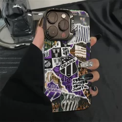 Capinha capa de personalizado com nome time futebol ceara  para iPhone 11 12 13 15 14 16 pro max xr xs max 8 14plus Case