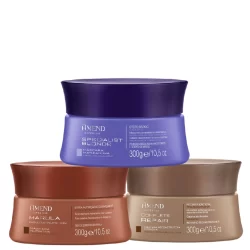 Amend Kit Máscara Expertise Marula, Specialist Blonde e Complete Repair 300g
