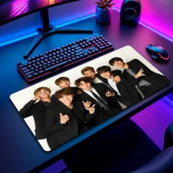 Mouse Pad BTS Gamer Antiderrapante Grande Diversas Estampas Personalizado 70x35 M719