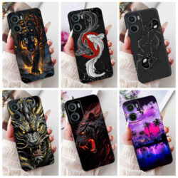 Motorola MOTO G05 Moda Dragão Aranha Estilo Padrão Invólucro G 05 4G Preto Silicone Macio Caso De Telefone
