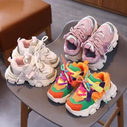 Crianças sapatos casuais crianças sapatos meninos moda tênis de corrida meninas luz macia