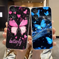 Para TCL 40 NxtPaper 4G 5G 40 SE 40 XL 405 406 408 403 Capa De Silicone Macio Transparente Protetora T T608DL Borboleta