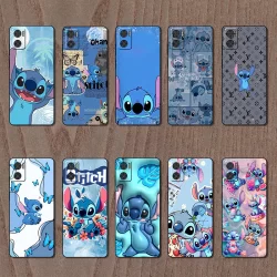 Capa De Telefone Preta Macia Para Moto E22 E22i Stitch Cover