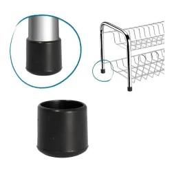 Kit 12 Ponteira Para Cadeira Redonda 1/2 1,2cm Externa Pvc