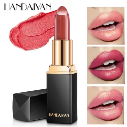 Sereia Ji Brilhante Metal Perolado Mudança de cor Batom Dourado Batom Dourado